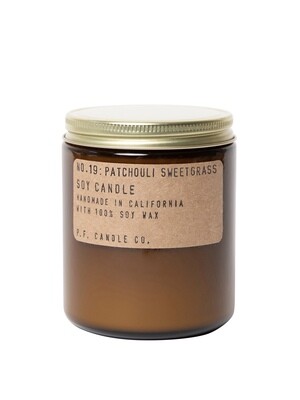 Patchouli Sweetgrass 7.2 oz Soy Candle - P.F. Candle Co.