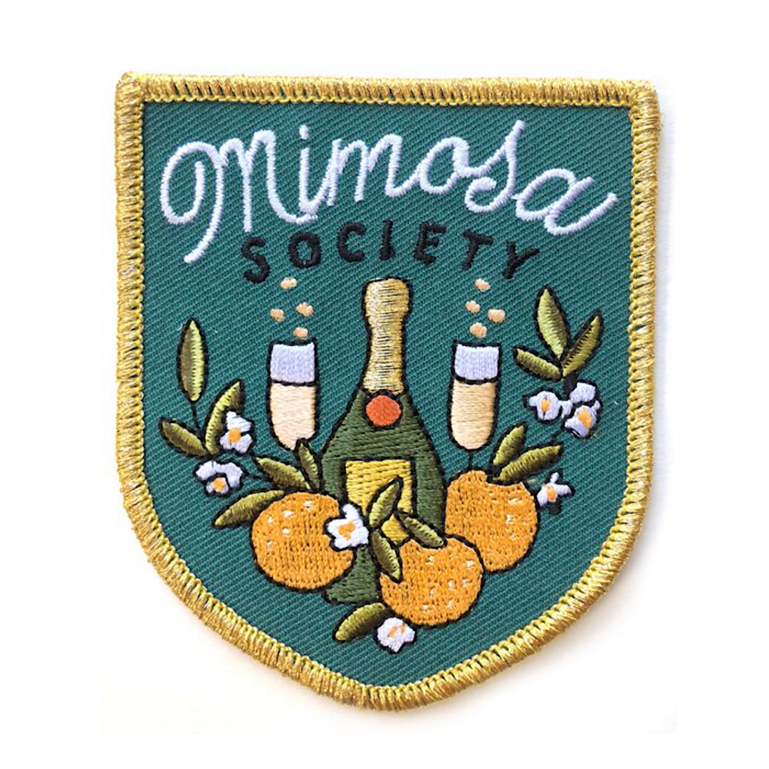 Mimosa Society Embroidered Patch - AQPA10