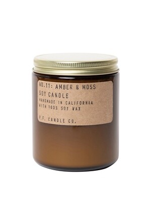 Amber + Moss 7.2 oz Soy Candle - P.F. Candle Co.