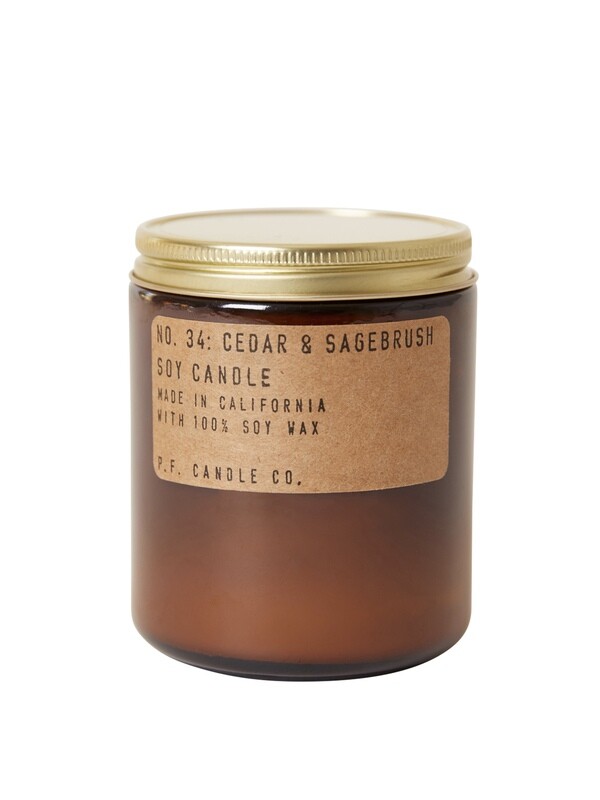 Cedar + Sagebrush 7.2 oz Soy Candle - P.F. Candle Co.