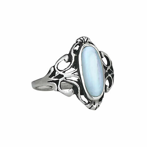 Sterling Silver Mother of Pearl Ring - RTM2879