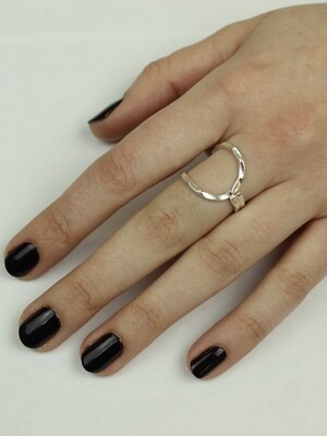 Sterling Silver Hammered Wrap Ring - RTM2070