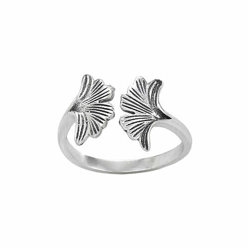 Sterling Silver Gingko Leaf Ring - RTM3326