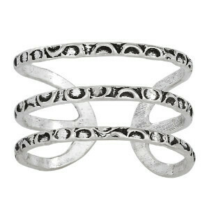 Sterling Silver Triple Adjustable Ring - RTM3844