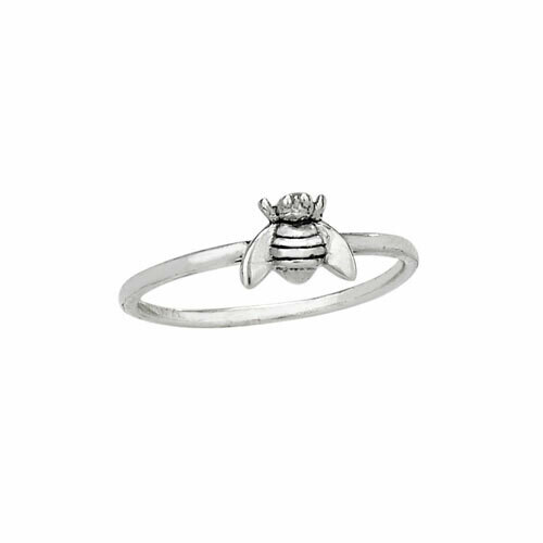 Sterling Silver Little Bee Ring - RTM3589
