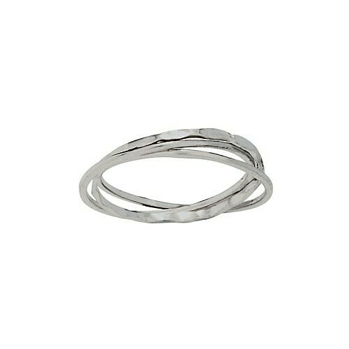 Sterling Silver Connected Band Trio - RTM4264
