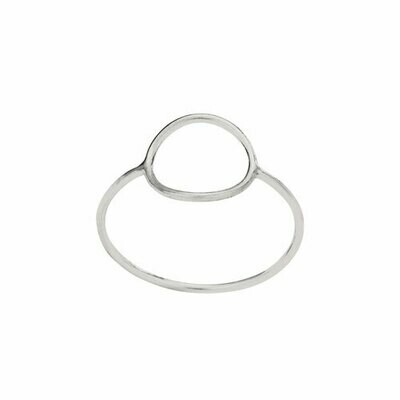 Sterling Silver Open Circle Ring -RTM4265