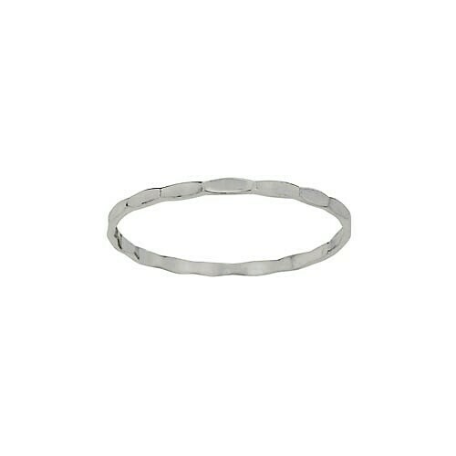 Sterling Silver Skinny Hammered Band - RTM4272