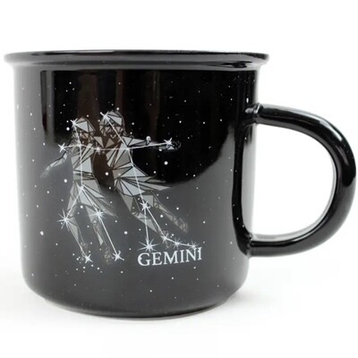 Gemini Constellation Ceramic Camp Mug