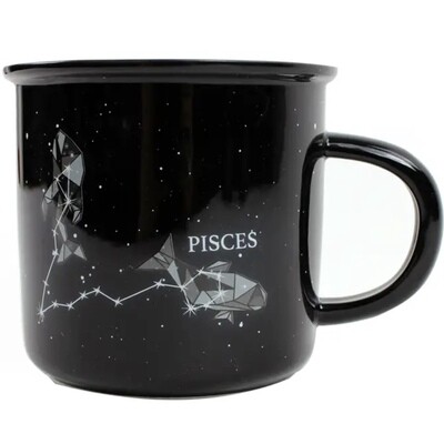 Pisces Constellation Ceramic Camp Mug