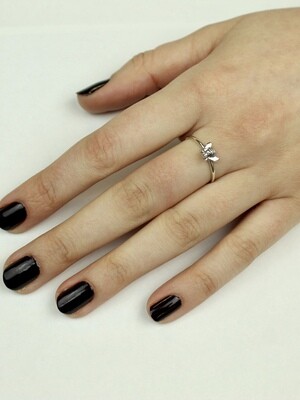 Sterling Silver Little Bee Ring - RTM3589