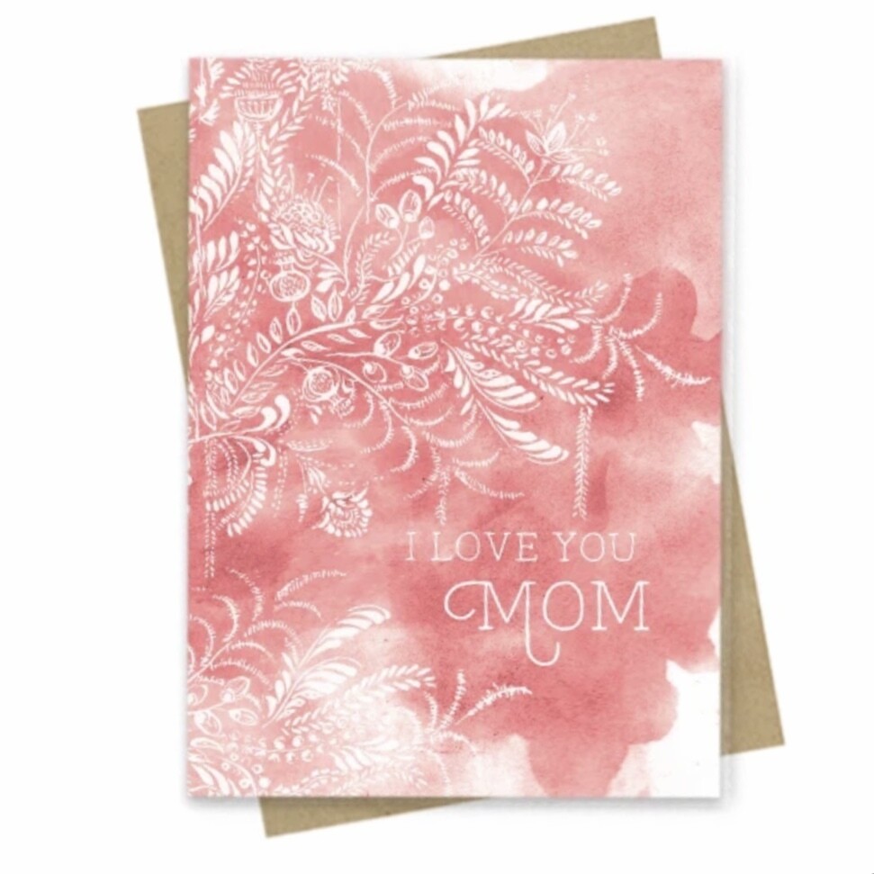 I Love You Mom Small Greeting Card - PAC178 