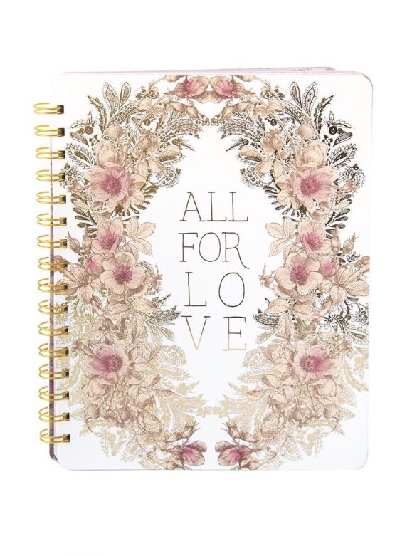 All For Love Spiral Notebook - PAN10