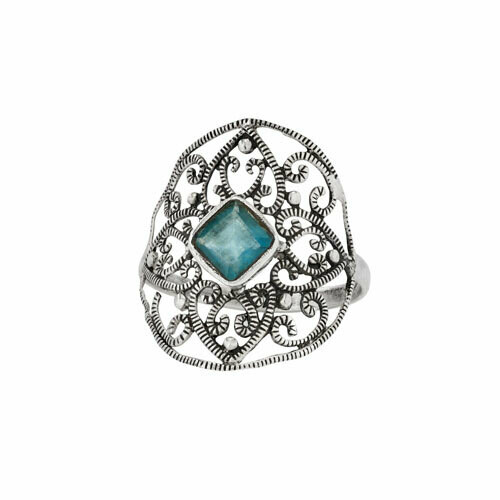 Sterling Silver Apatite Cocktail Ring - RTM4362