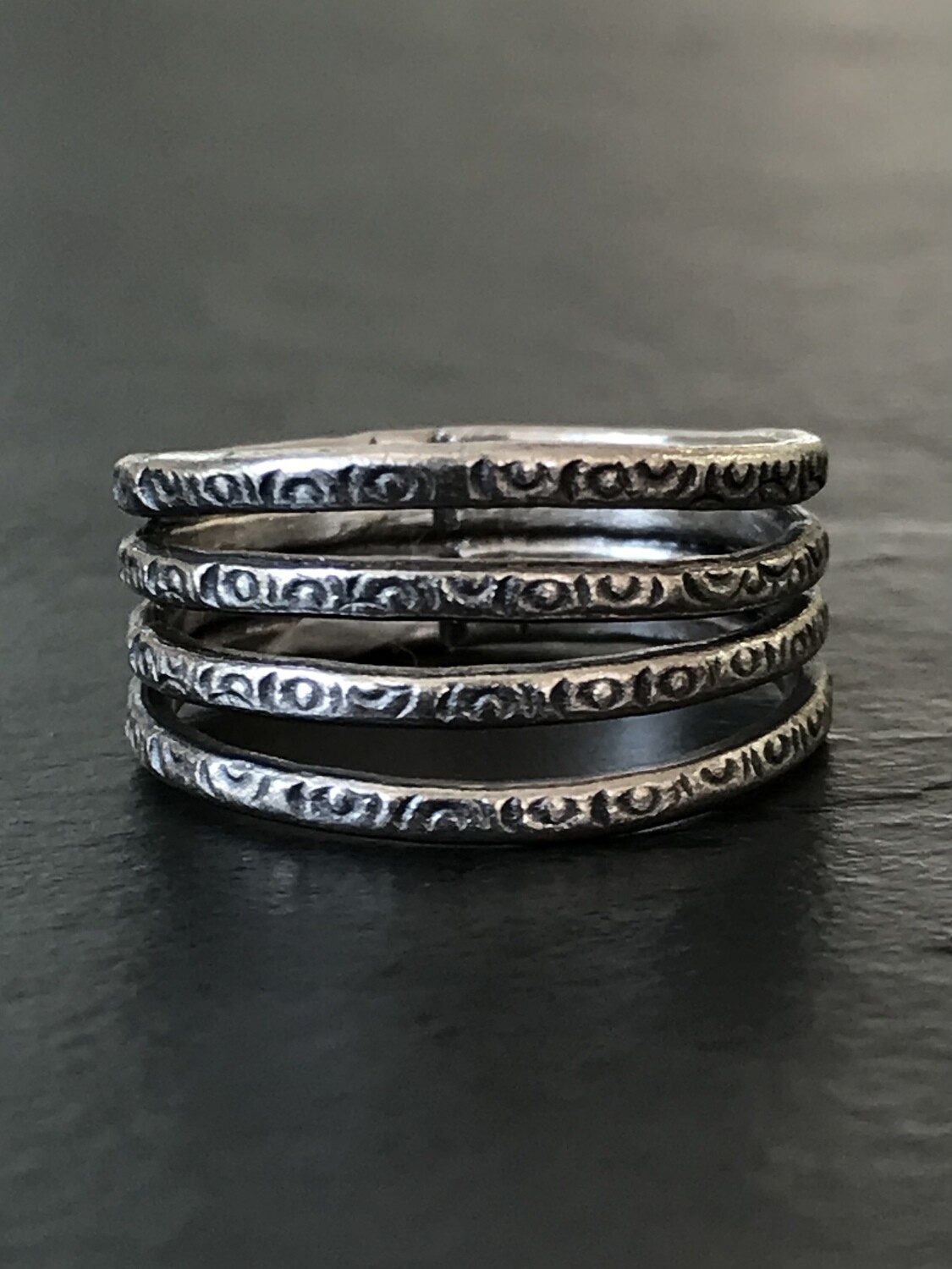 Hill Tribe Silver Four Tribes Ring - RAN4-2