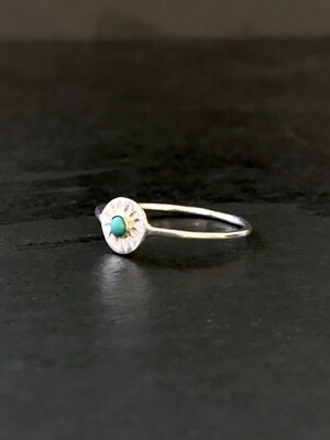 Petite Turquoise Starburst Ring - RB15