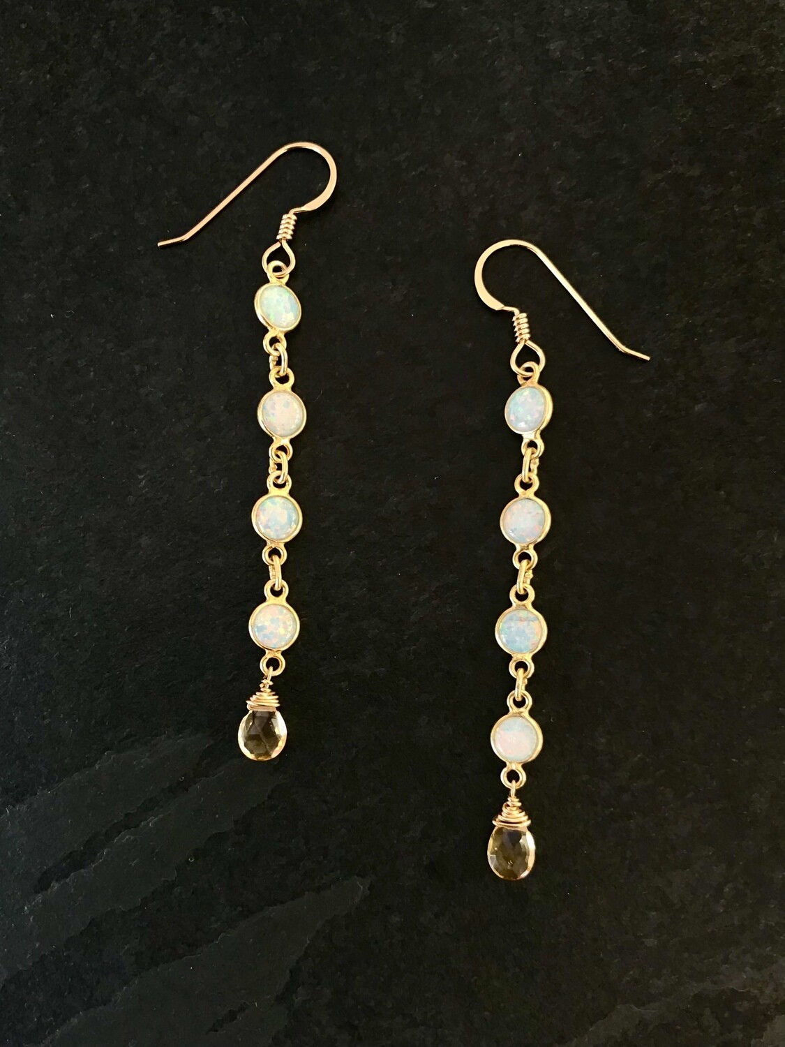 Opalescent & Citrine Aphrodite Earrings - GDFDLKE11