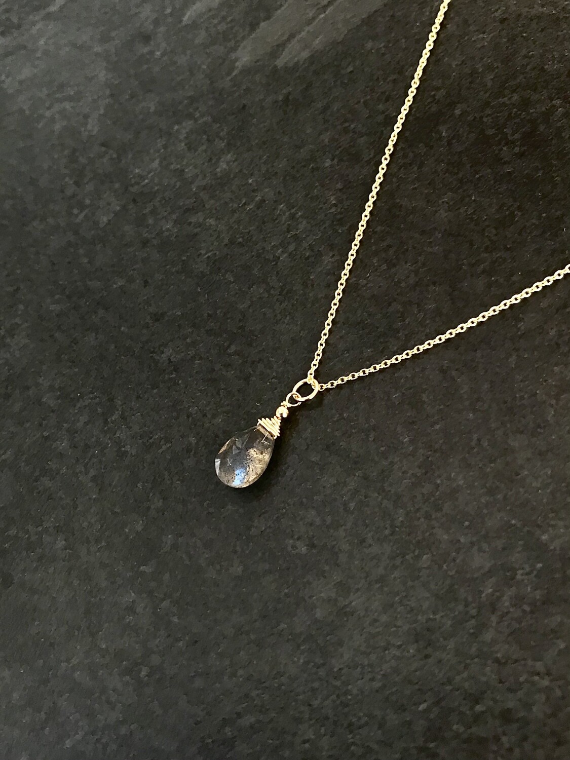 Labradorite Minerva Necklace - GDFDBN1-LAB
