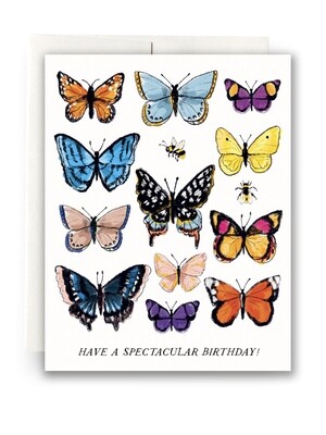 Butterfly Birthday Greeting Card - AQ30