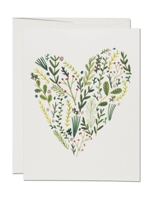 Floral Heart Greeting Card - RC33