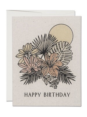 Tropical Birthday Greeting Card - RC74