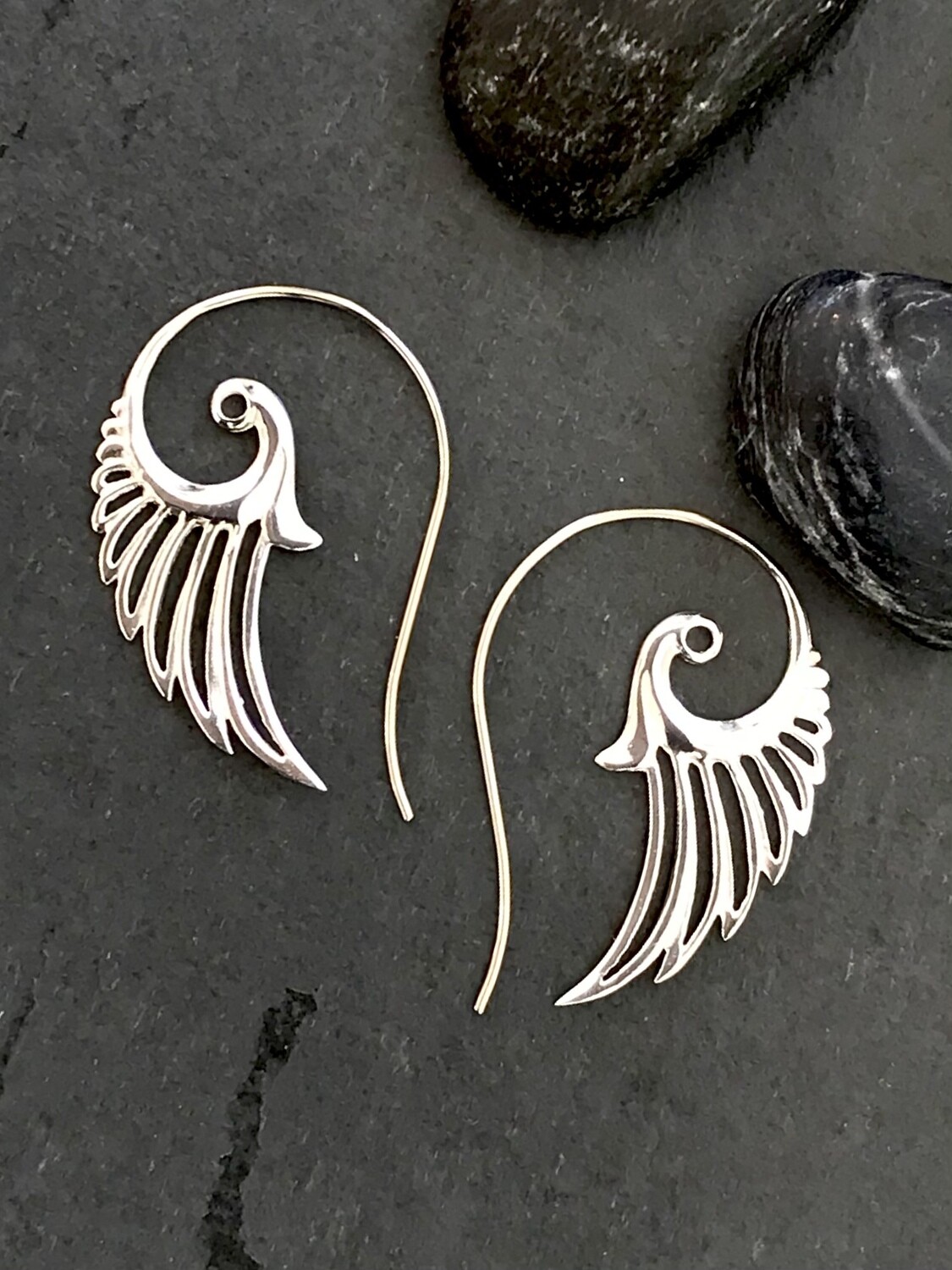 Wing Earrings in Sterling Silver - IBE55
