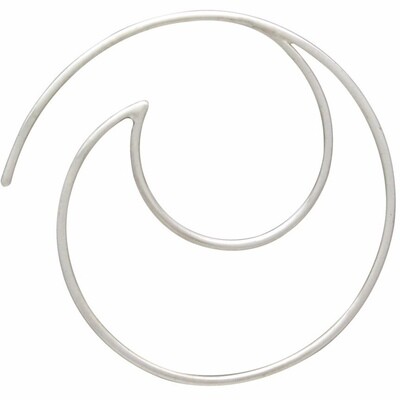 Sterling Silver Minimalist Crescent Hoops - H12-2999