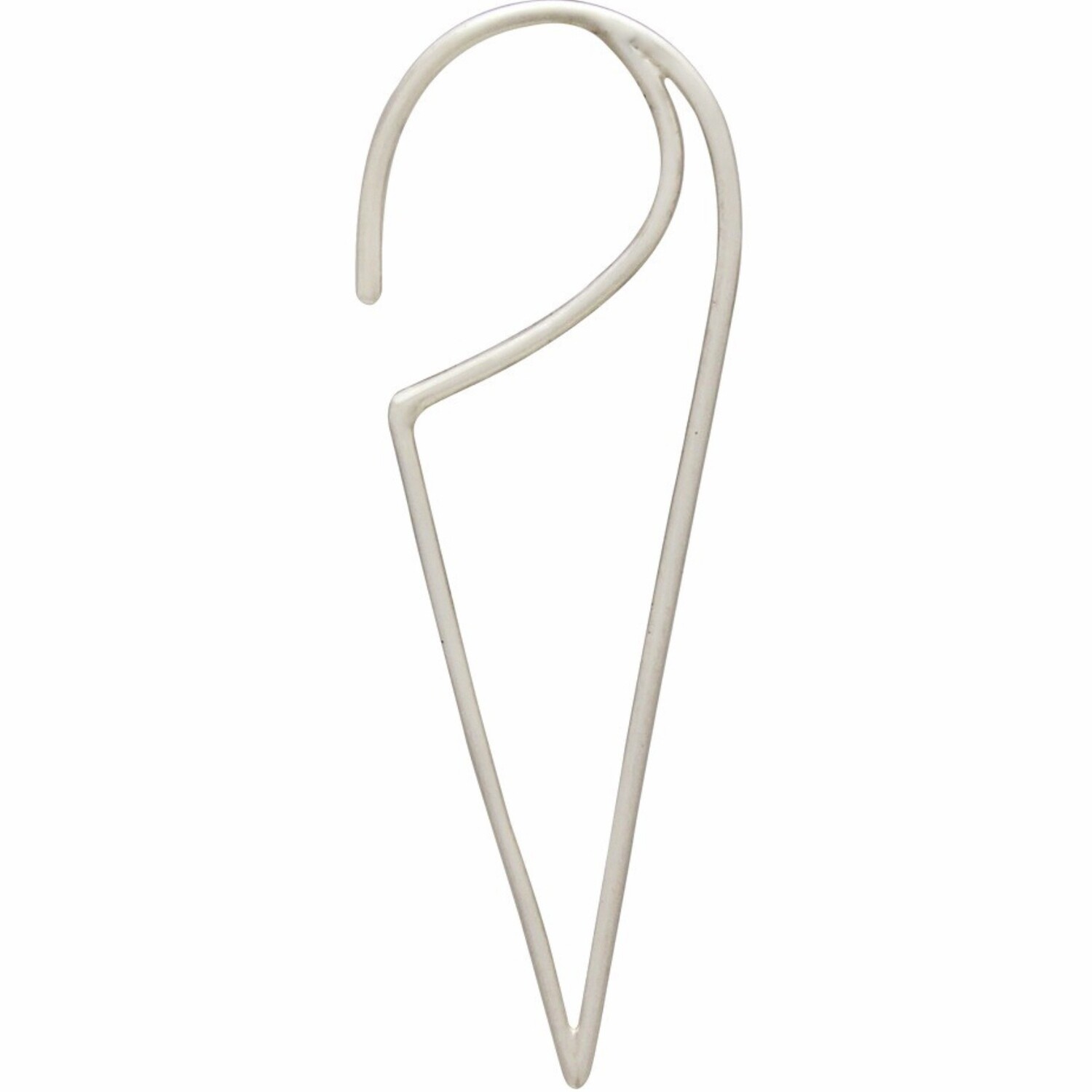 Sterling Silver Minimalist Triangle Hoops - H12-2998