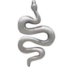 Sterling Silver Snake Post Earrings - 6098