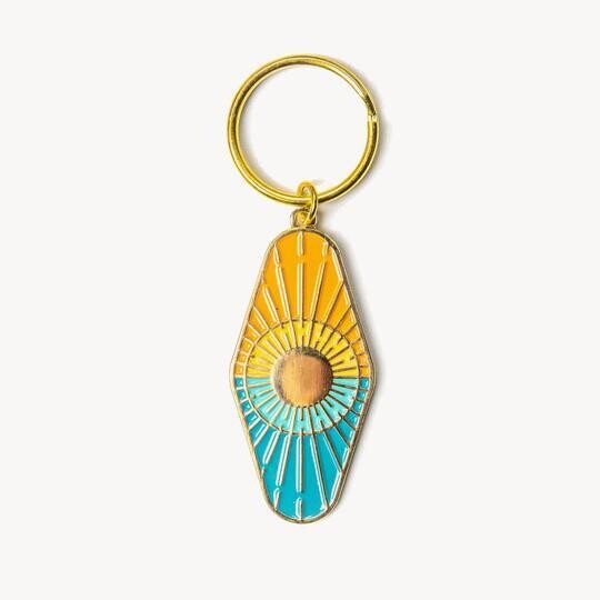 Sun &amp; Sea Enamel Keychain - CJK2
