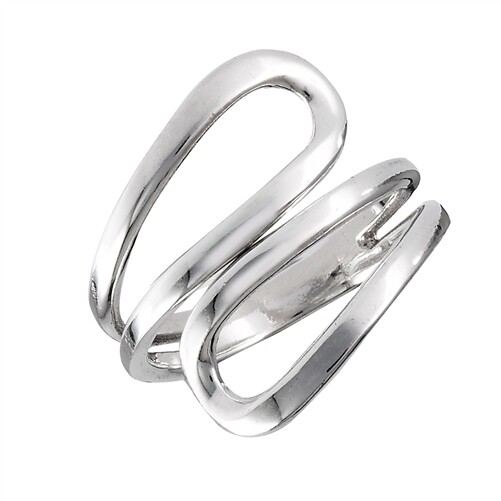 Sterling Silver Double Open Wrap Ring - RW2382