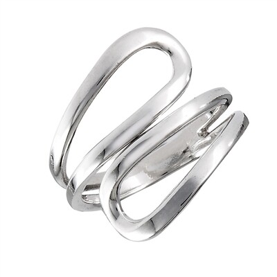 Sterling Silver Double Open Wrap Ring - RW2382