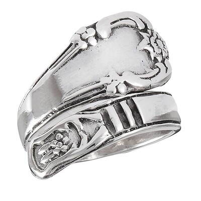 Sterling Silver Victorian Spoon Style Ring RW3798