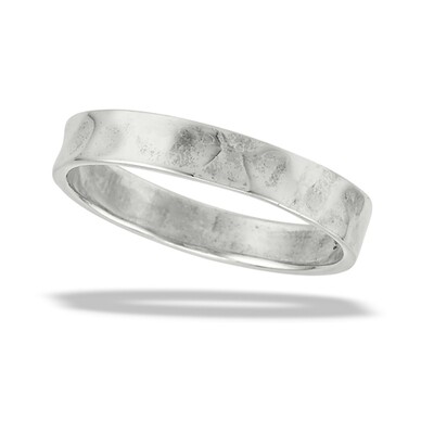 Sterling Silver 3mm Hammered Band - RW2211