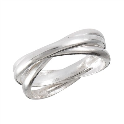 Sterling Silver Triple Rolling Ring - RW3087