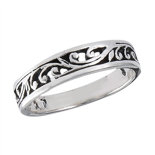 Sterling Silver Vine Band - RW2385