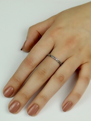 Sterling Silver Scrolls Band - RW2916