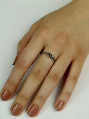 Sterling Silver Flower Ring - RW3523