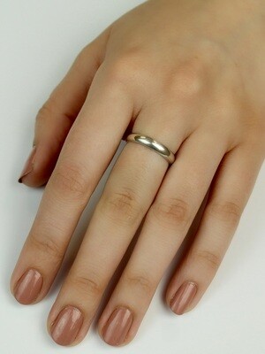Sterling Silver 4mm High Polish Band - RW2489