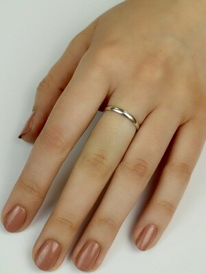 Sterling Silver 3mm High Polish Band - RW2482