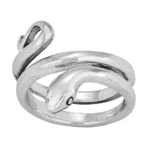 Sterling Silver Snake Ring - RTM3722