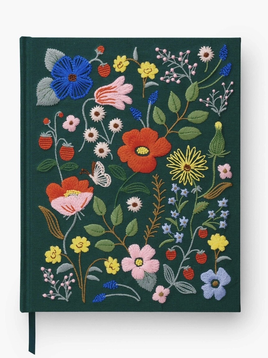 Strawberry Fields Embroidered Sketchbook - Rifle Paper Co. RPC52