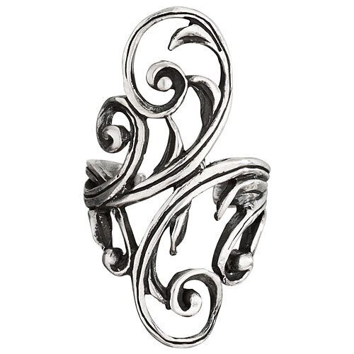 Sterling Silver Swirling Ear Cuff - H16 - 4476
