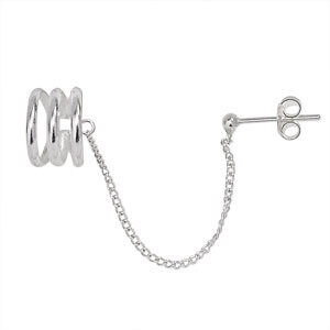 Sterling Silver Chain Ear Cuff - P3513