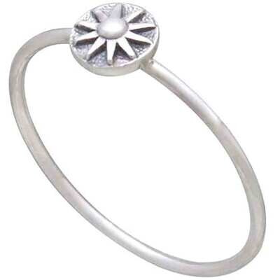 Sterling Silver Tiny Sun Ring - NR133