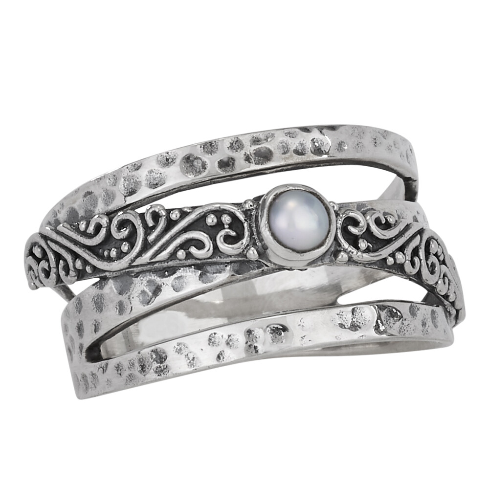 Sterling Silver Pearl Illusion Ring - RTM3720