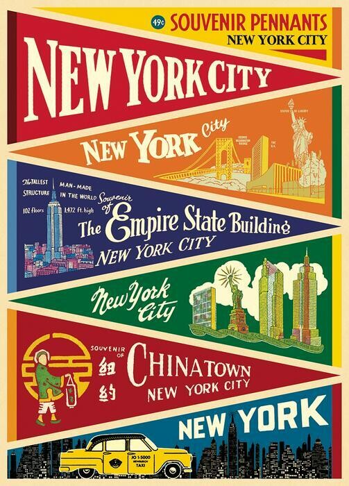 New York City Pennants Poster #409
