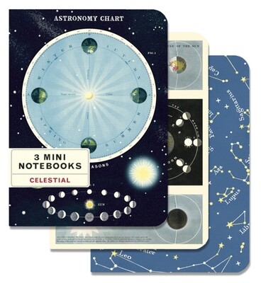 Set of 3 Mini Celestial Notebooks - CNB-CEL