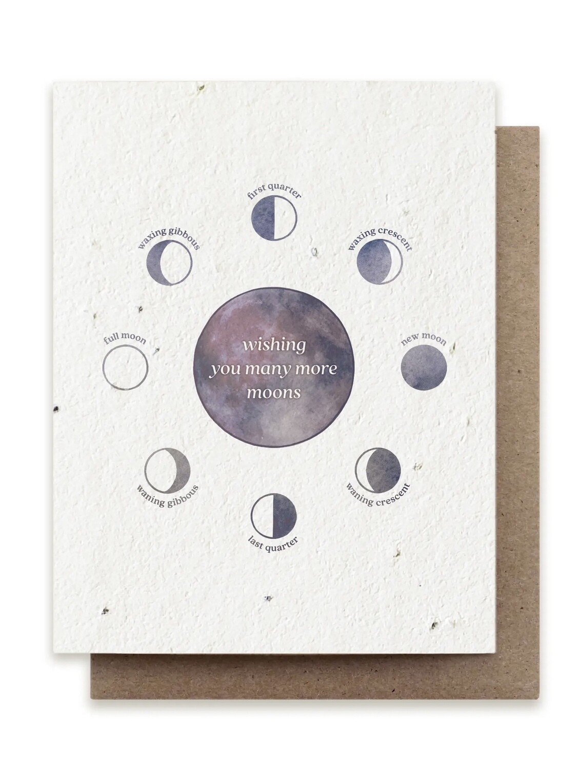 Moon Phase Birthday - Plantable Herb Seed Greeting Card - BC122