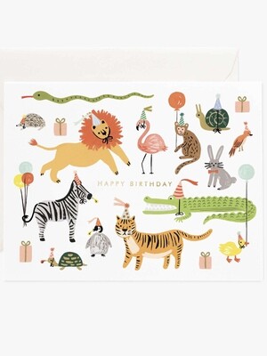 Party Animals Birthday Card - RPC147